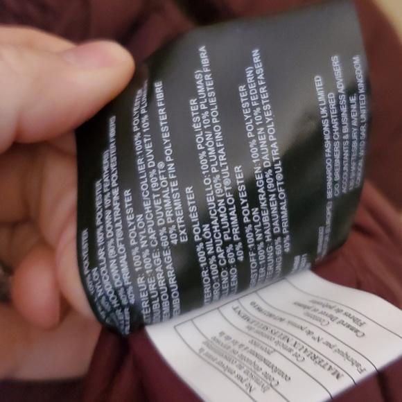 Bernardo Down & PrimaLoft® Walker Jacket In Garnet Size XS NWOT'S - Picture 10 of 15